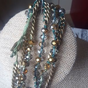 Green multi color bracelet